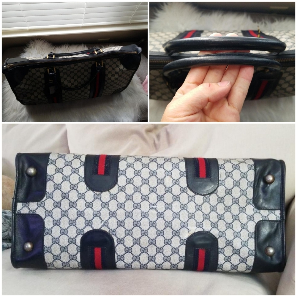 Authentic Vintage Gucci Duffle Carry on - Picture 5 of 8